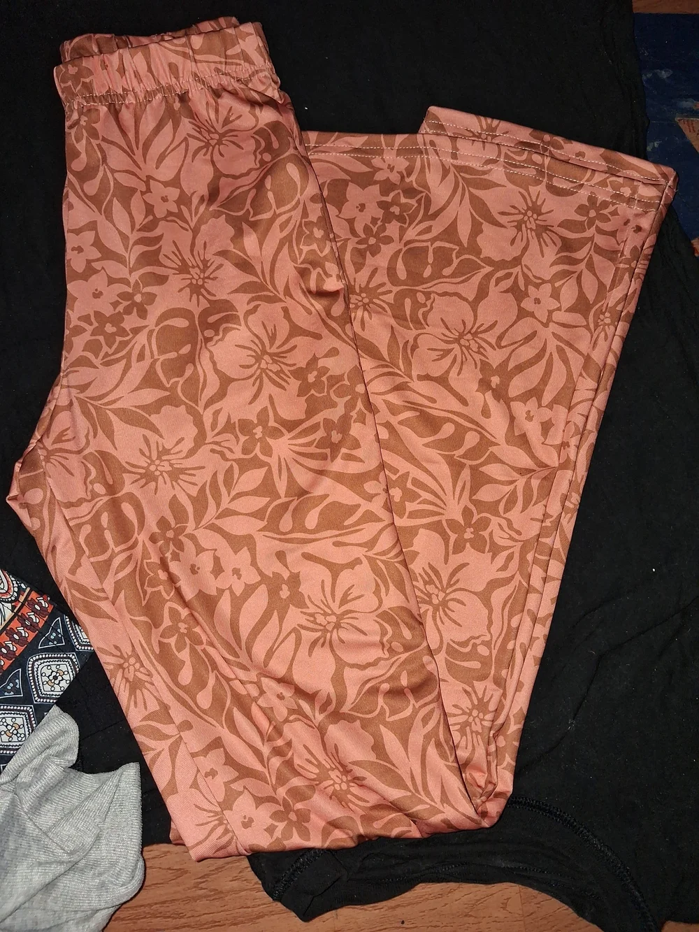 Billabong Rust Floral Elastic-Waist Leggings